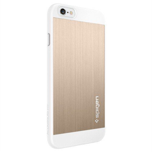 Spigen iPhone 6/6s ile Uyumlu Kılıf Aluminum Fit Champagne Gold