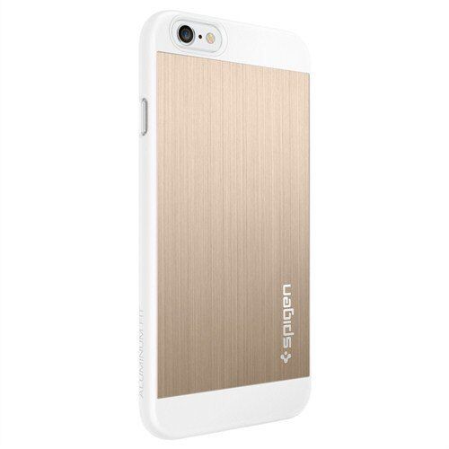 Spigen iPhone 6/6s ile Uyumlu Kılıf Aluminum Fit Champagne Gold