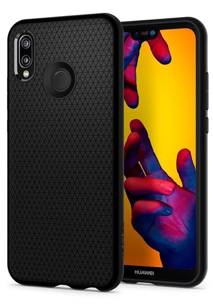 Spigen P20 Lite / Nova 3e ile Uyumlu Kılıf Liquid Air Black