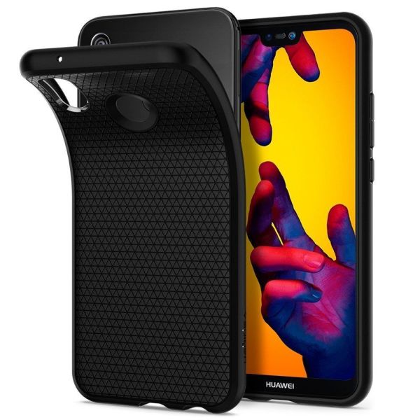 Spigen P20 Lite / Nova 3e ile Uyumlu Kılıf Liquid Air Black