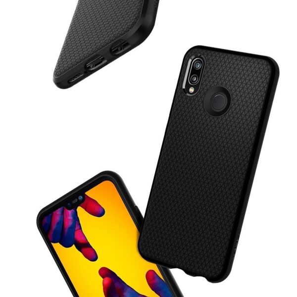 Spigen P20 Lite / Nova 3e ile Uyumlu Kılıf Liquid Air Black