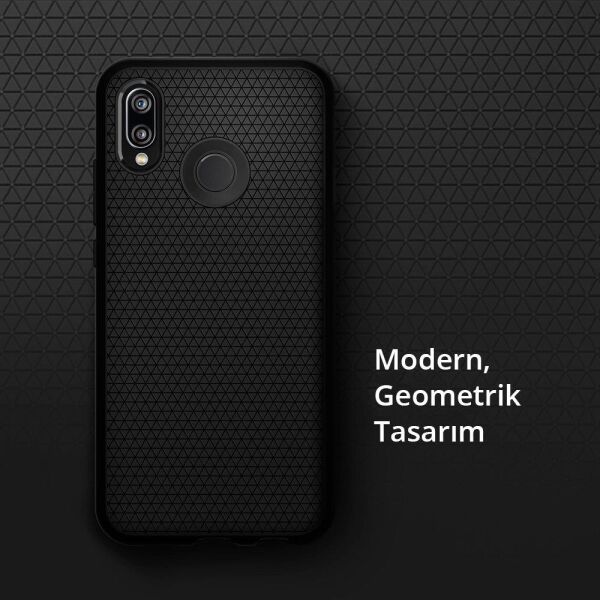 Spigen P20 Lite / Nova 3e ile Uyumlu Kılıf Liquid Air Black