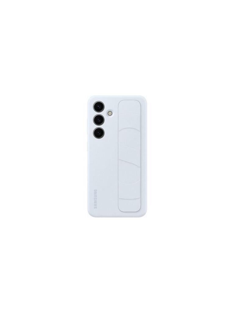 Galaxy S24 ile Uyumlu Kordonlu & Standlı Sililkon Kılıf Buz Mavisi EF-GS921CLEGWW