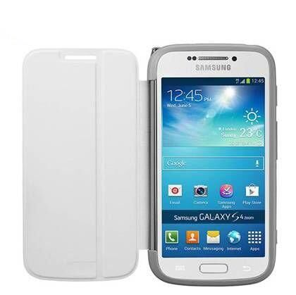 Galaxy S4 Zoom SM-C1010 ile Uyumlu Flip Cover Beyaz EF-GGS10FWEGWW