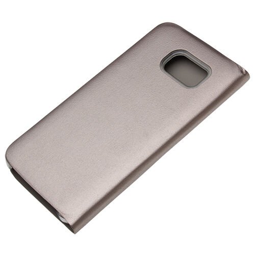 Galaxy S6 Edge ile Uyumlu Flip Wallet (Suni Deri) Altın