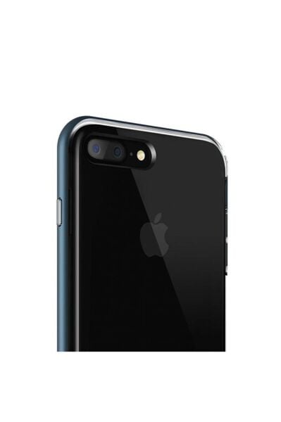VRS Design iPhone 8 Plus / 7 Plus ile Uyumlu Crystal Bumper Kılıf Steel Blue
