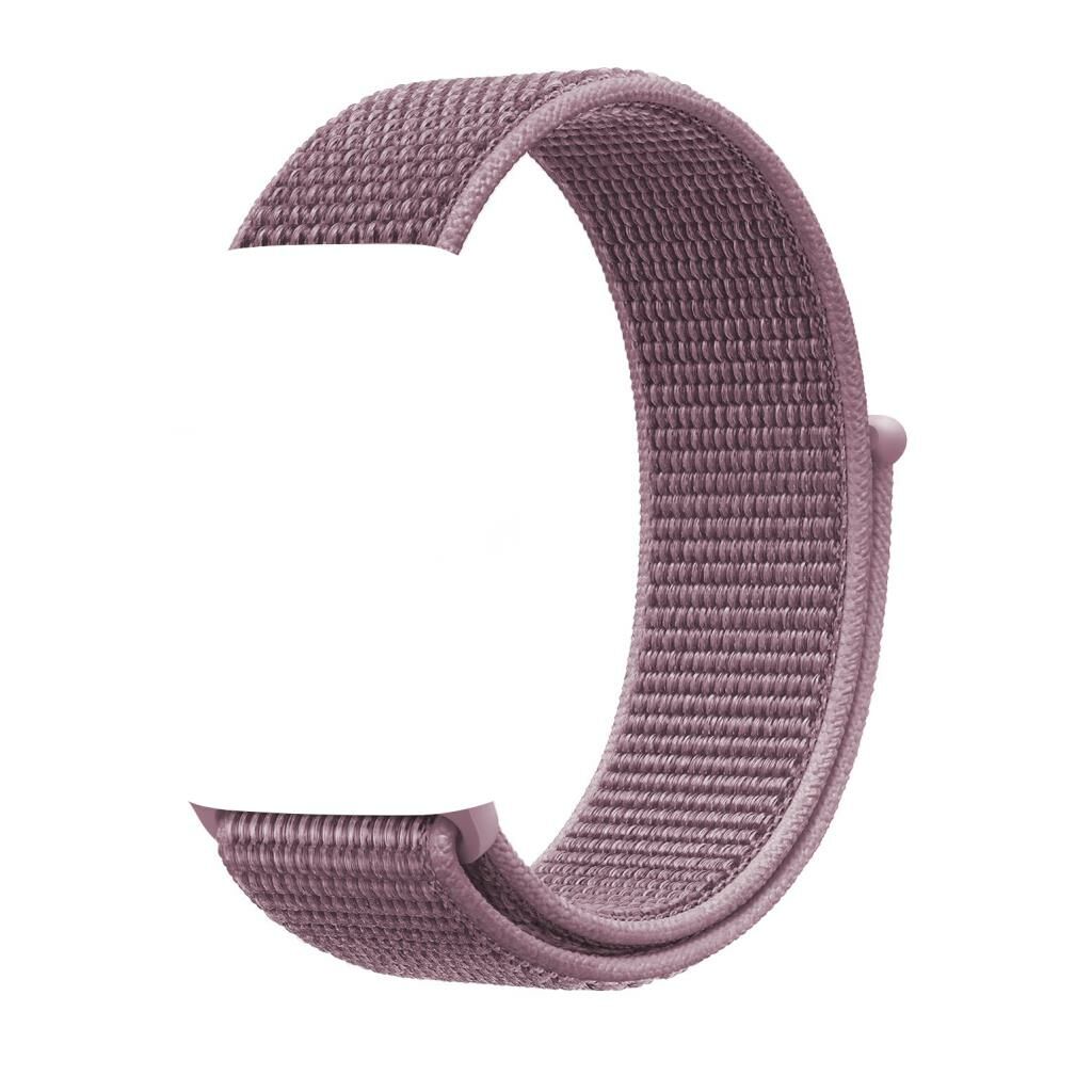 Apple Watch ile Uyumlu 42-44mm Kumaş Kayış Mürdüm