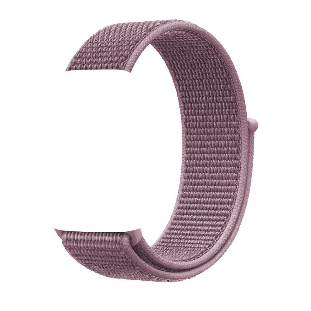 Apple Watch ile Uyumlu 42-44mm Kumaş Kayış Mürdüm