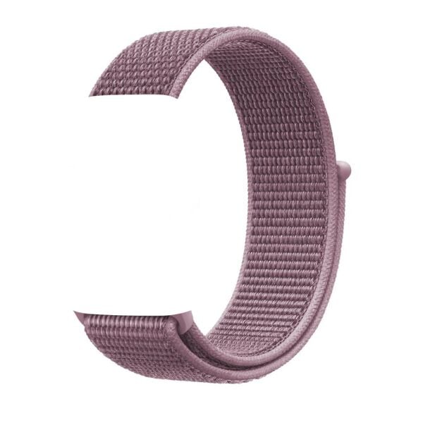 Apple Watch ile Uyumlu 42-44mm Kumaş Kayış Mürdüm