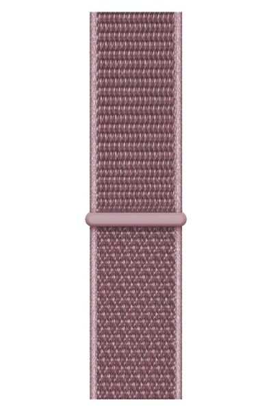 Apple Watch ile Uyumlu 42-44mm Kumaş Kayış Mürdüm