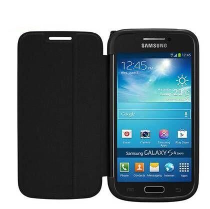 Galaxy S4 Zoom SM-C1010 ile Uyumlu Flip Cover Siyah EF-GGS10FBEGWW