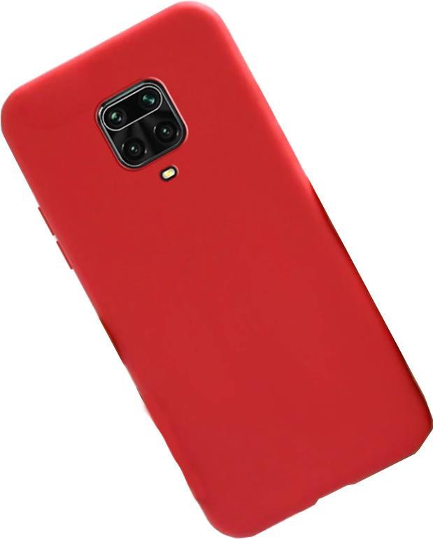 Redmi Note 9S ile Uyumlu Cappy Silikon Kılıf Kırmızı