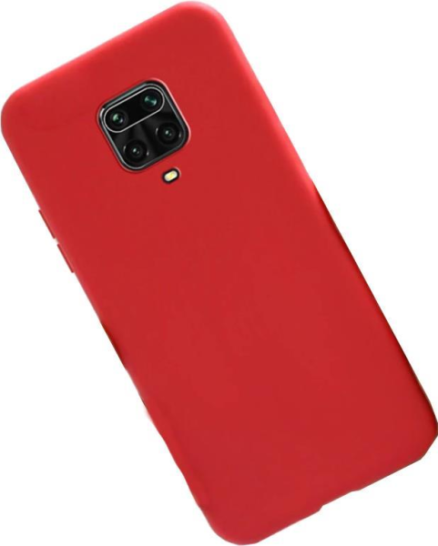 Redmi Note 9S ile Uyumlu Cappy Silikon Kılıf Kırmızı