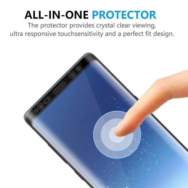 Buff Galaxy Note 8 ile Uyumlu 5D ile Uyumlu Glass Ekran Koruyucu