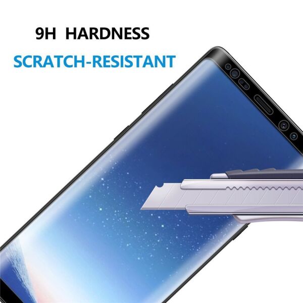 Buff Galaxy Note 8 ile Uyumlu 5D ile Uyumlu Glass Ekran Koruyucu