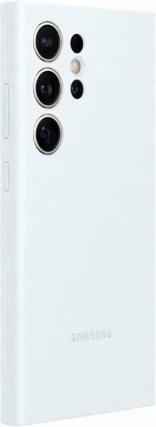 Galaxy S24 Ultra ile Uyumlu Silikon Kılıf Beyaz EF-PS928TWEGWW
