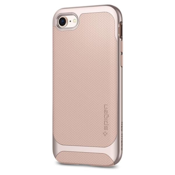Spigen iPhone 7/8 ile Uyumlu Kılıf Neo Hybrid Herringbone Serisi Pale Dogwood