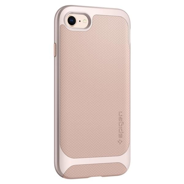 Spigen iPhone 7/8 ile Uyumlu Kılıf Neo Hybrid Herringbone Serisi Pale Dogwood