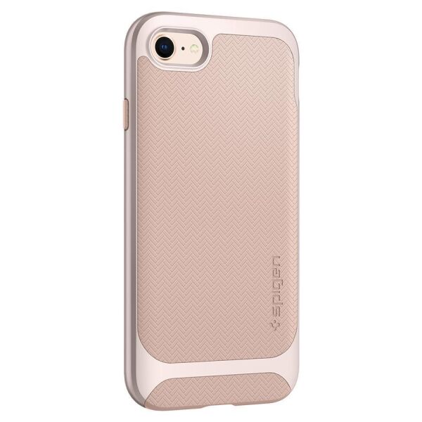 Spigen iPhone 7/8 ile Uyumlu Kılıf Neo Hybrid Herringbone Serisi Pale Dogwood