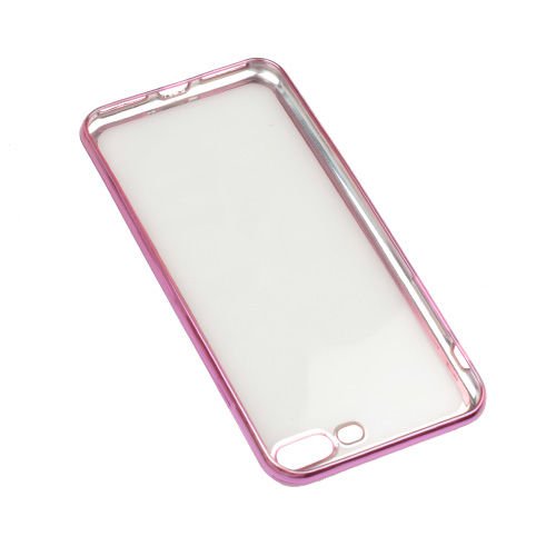 iPhone 7 Plus/8 Plus ile Uyumlu Kılıf Çerçeveli Silikon Pembe