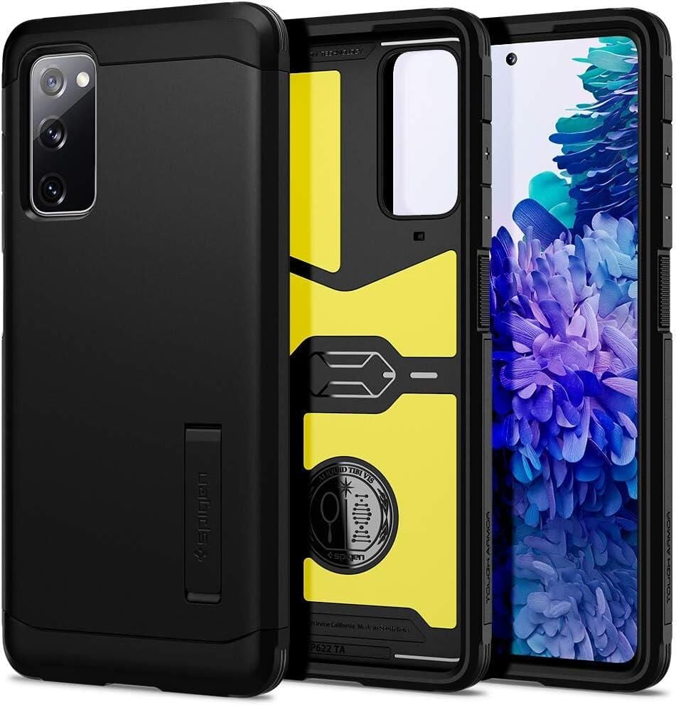 Spigen Galaxy S20 FE ile Uyumlu Kılıf Tough Armor Black