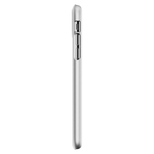 Spigen iPhone X ile Uyumlu Kılıf Thin Fit Ultra İnce Satin Silver