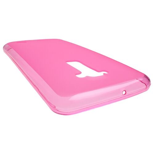 G Flex D958 ile Uyumlu  Şeffaf Silikon Kılıf Pembe