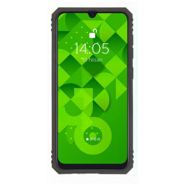 Jopus Galaxy A50 ile Uyumlu Yüzüklü Standlı Zırhlı Silikon Kılıf Kırmızı