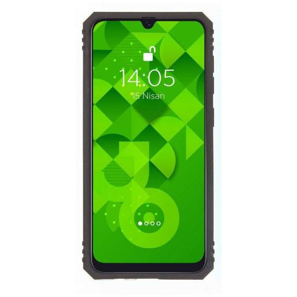 Jopus Galaxy A50 ile Uyumlu Yüzüklü Standlı Zırhlı Silikon Kılıf Kırmızı