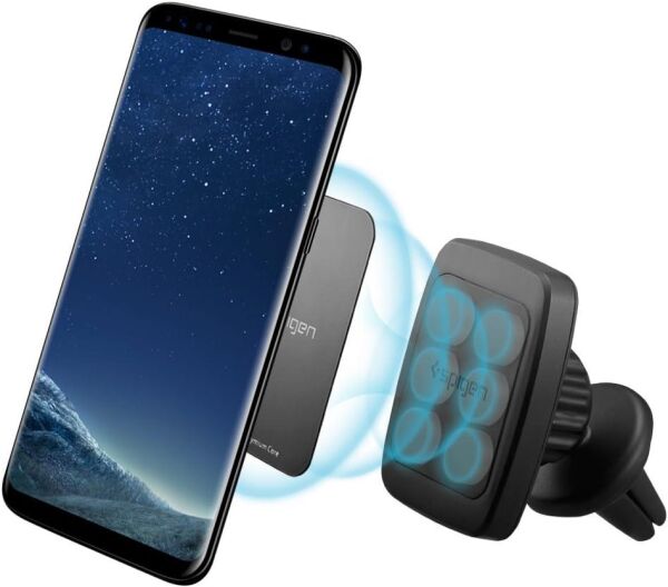 Spigen Kuel H12 Tüm Cihazlara Uyumlu Manyetik Araç Tutucu Premium A201 Black