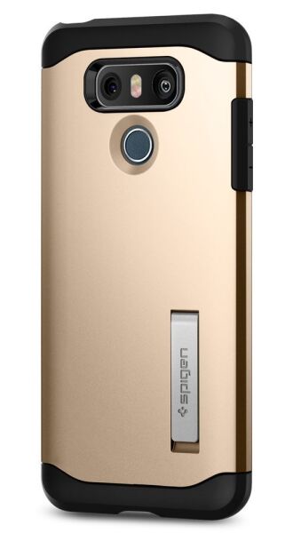 Spigen G6 ile Uyumlu Kılıf Slim Armor Champagne Gold