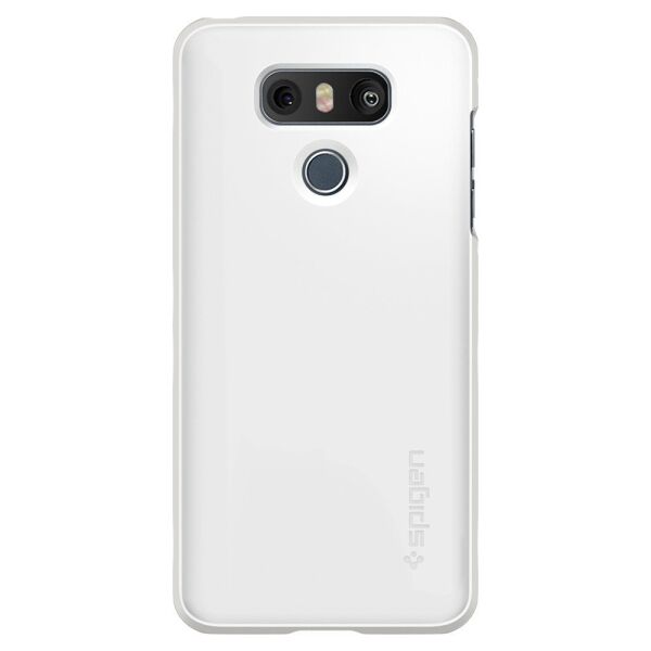 Spigen G6 ile Uyumlu Kılıf Thin Fit Shimmery White