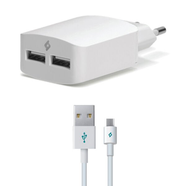 Ttec SpeedCharge Duo Micro Usb Ev Şarj Cihazı Çift Çıkış 2SCS02UM