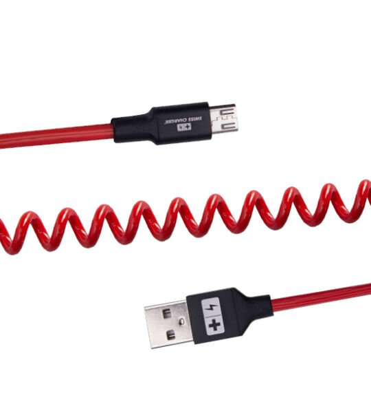 Swiss Charger Spiral Micro Usb Kablo SCC-10010 1,5m