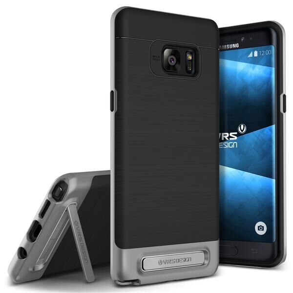 VRS Design Note FE Fan Edition ile Uyumlu High Pro Shield Kılıf Steel Silver