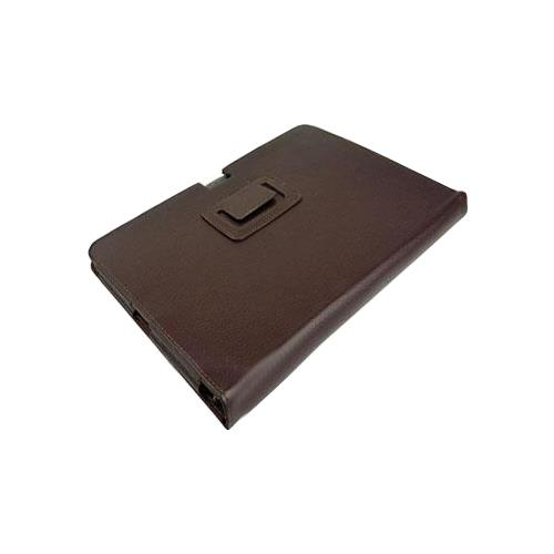 Iconia Tab A700 ile Uyumlu Standlı Deri Kılıf Kahverengi Renk