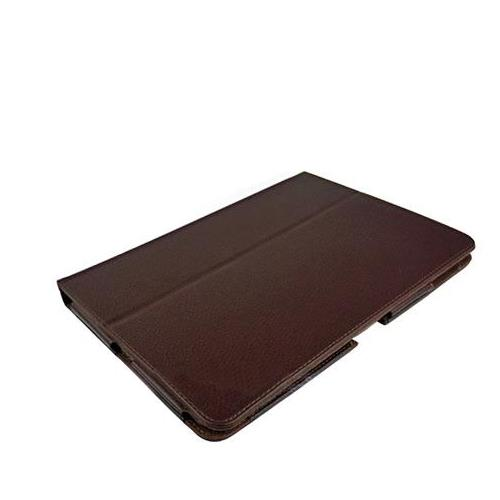 Iconia Tab A700 ile Uyumlu Standlı Deri Kılıf Kahverengi Renk