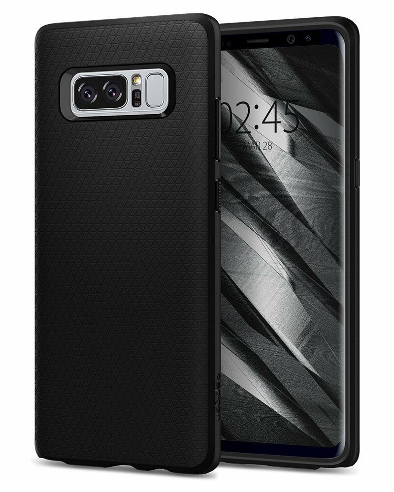 Spigen Galaxy Note 8 ile Uyumlu Kılıf Liquid Air Armor Black