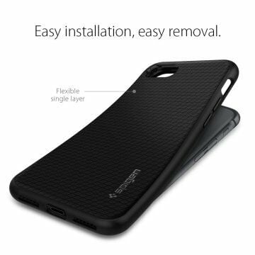 Spigen iPhone 7/8 ile Uyumlu Kılıf Liquid Air Armor Black