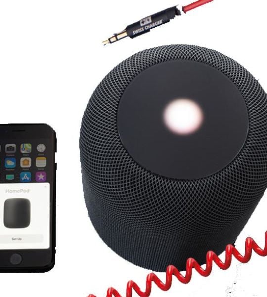 Swiss Charger Spiral Aux Kablosu SCC-10009 1.5m