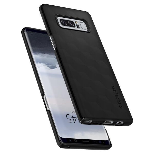 Spigen Galaxy Note 8 ile Uyumlu Kılıf Thin Fit Matte Black