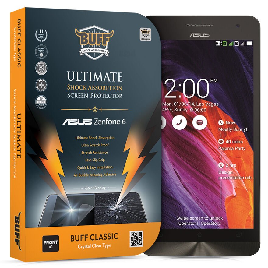 Buff Zenfone 6 ile Uyumlu Darbe Emici Ekran Koruyucu Film