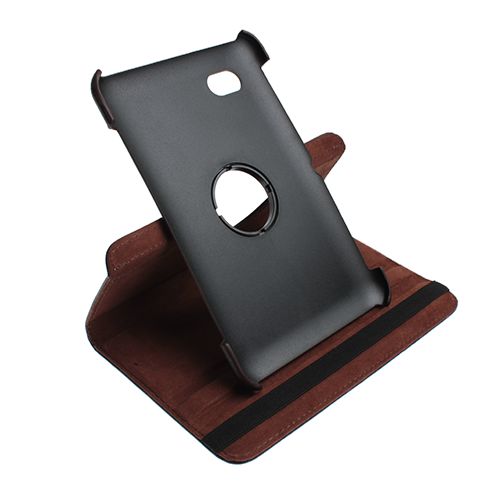 Galaxy Tab 7 Plus P6200 ile Uyumlu Deri Kılıf Kahverengi Renk