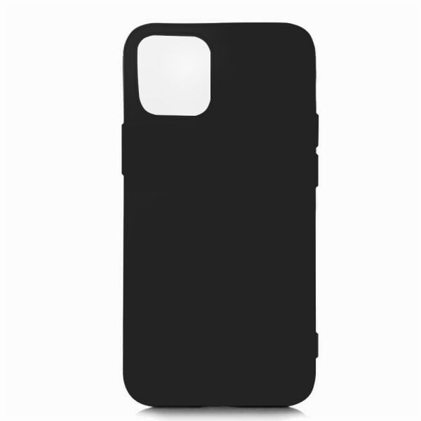 iPhone 12 Mini (5.4'') ile Uyumlu Cappy Silikon Kılıf Siyah