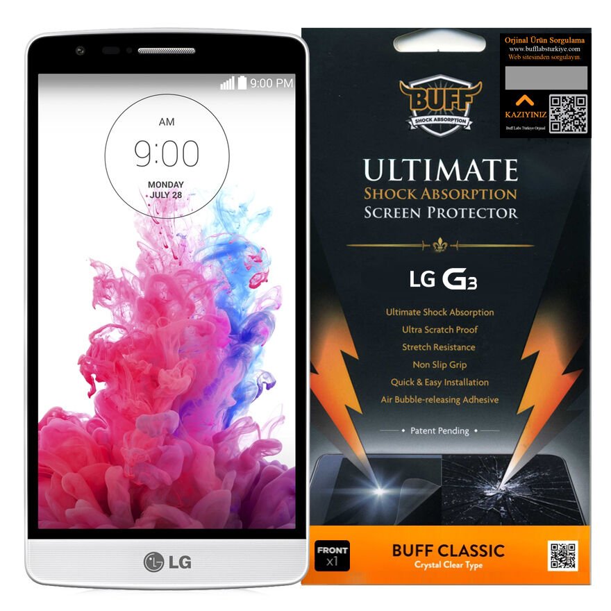 Buff G3 ile Uyumlu Darbe Emici Ekran Koruyucu Film