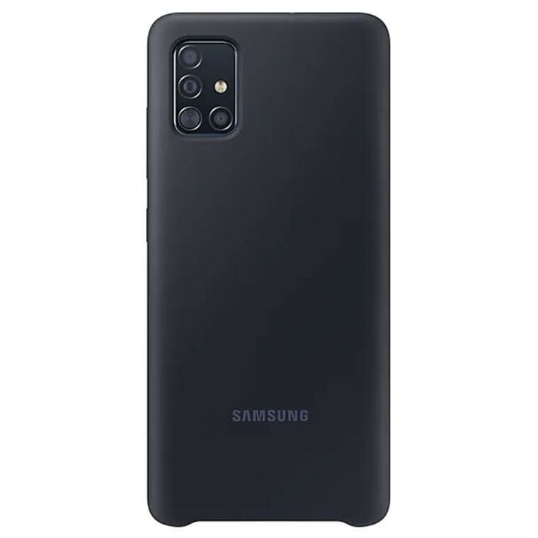 Galaxy A51 ile Uyumlu Silikon Kılıf Siyah EF-PA515TBEGWW