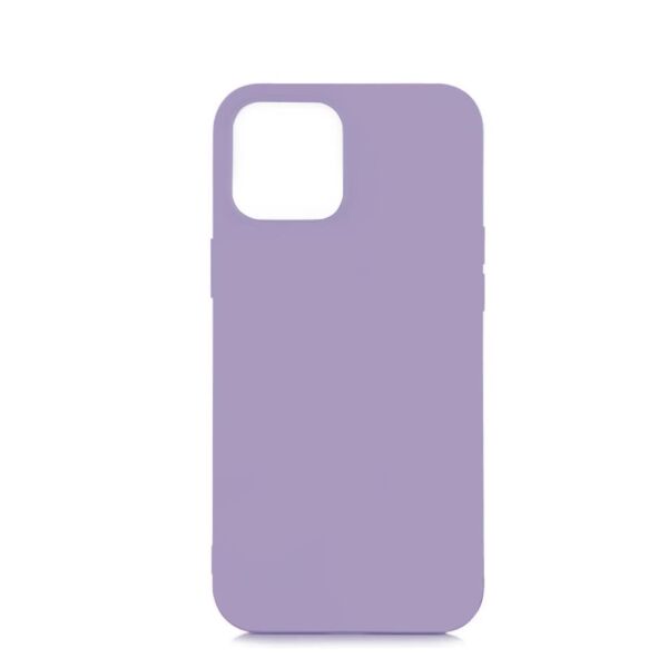 iPhone 12 Mini (5.4'') ile Uyumlu Cappy Silikon Kılıf Lila