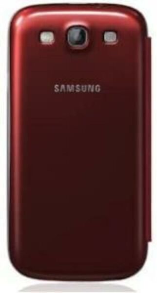 Galaxy S3 i9300 ile Uyumlu Flip Cover Kılıf EFC-1G6FRECSTD Kırmızı