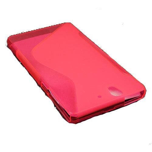 Xperia Z ile Uyumlu S Desenli Silikon Kılıf Pembe