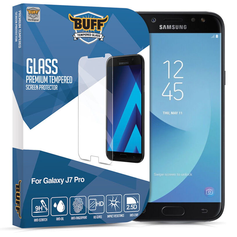 Buff Glass Galaxy J7 Pro ile Uyumlu Ekran Koruyucu Cam